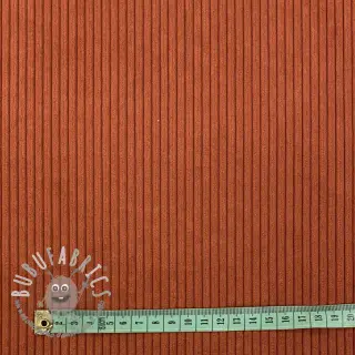 Velluto a coste HUGGY terracotta