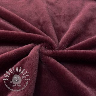 Pelliccia sintetica SMOOTH bordeaux