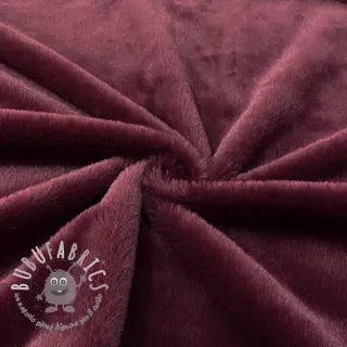 Pelliccia sintetica SMOOTH bordeaux