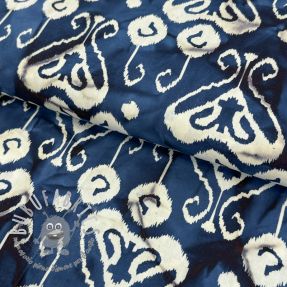 Tessuto di cotone UNIQUE BATIK design L navy