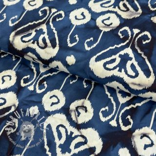 Tessuto di cotone UNIQUE BATIK design L navy