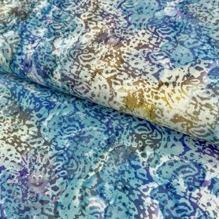 Tessuto di cotone UNIQUE BATIK design M lavender