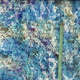 Tessuto di cotone UNIQUE BATIK design M lavender