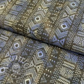 Tessuto di cotone UNIQUE BATIK design K brown