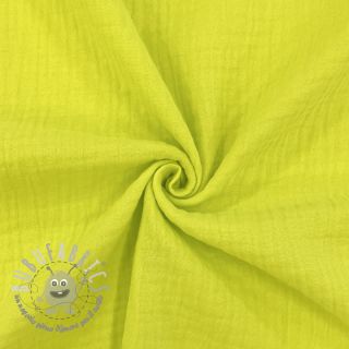 Mussola/Doppia garza NEON YELLOW ORGANIC