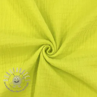 Mussola/Doppia garza NEON YELLOW ORGANIC