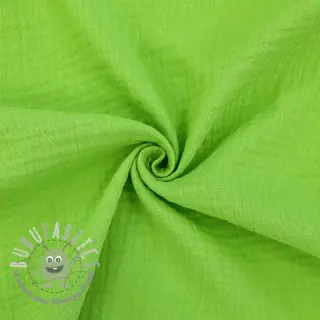 Mussola/Doppia garza NEON LIME ORGANIC
