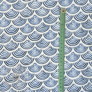 Tessuto decorativo premium Handpainted wave scale