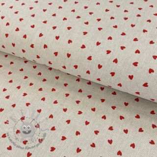 Tessuto decorativo Linenlook Little love heart