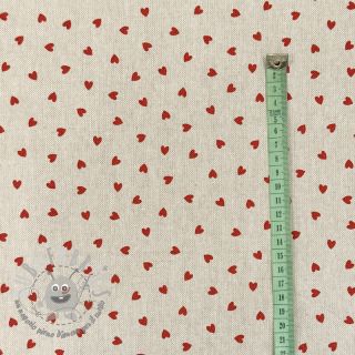 Tessuto decorativo Linenlook Little love heart