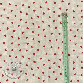 Tessuto decorativo Linenlook Little love heart