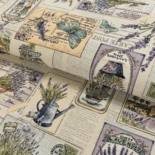 Tessuto decorativo GOBELIN Lavender garden post