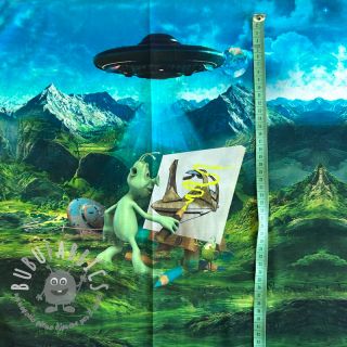 Jersey Alien my friend PANEL digital print