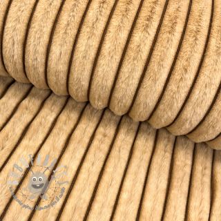 Pelliccia sintetica Shadow stripes bronze