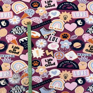 Jersey Patches fuchsia
