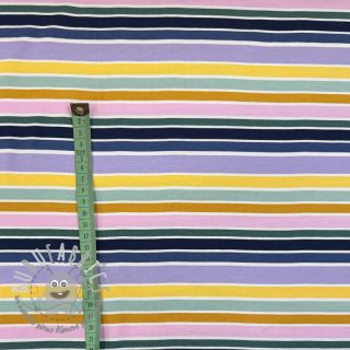 Jersey Patches and stripes multicolour green