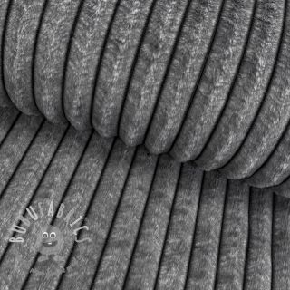 Pelliccia sintetica Shadow stripes grey