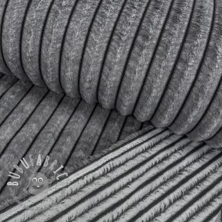 Pelliccia sintetica Shadow stripes grey