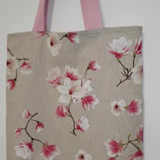Tessuto decorativo Linenlook Floral magnolia bloom