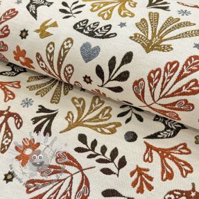 Tessuto decorativo jacquard FIGUERAS allover blanc