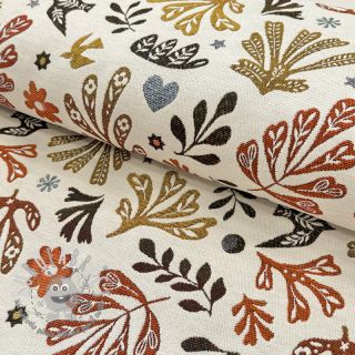 Tessuto decorativo jacquard FIGUERAS allover blanc
