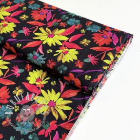 Viscosa RADIANCE Marguerite black digital print