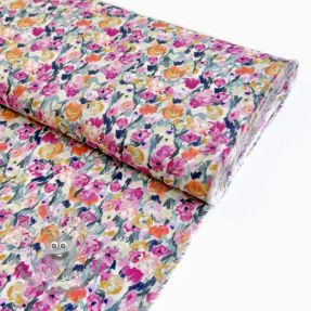 Viscosa RADIANCE Roses fuchsia digital print