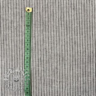 Lino con cotone Lira medium stripe black