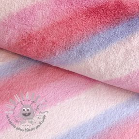 Pelliccia sintetica Rainbow diagonal stripe