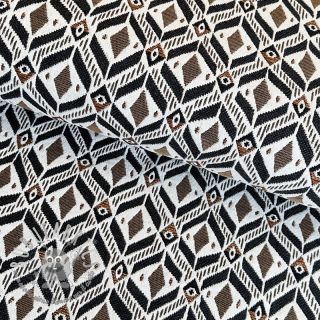Tessuto decorativo jacquard MOANA allover taupe