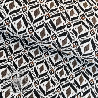 Tessuto decorativo jacquard MOANA allover taupe