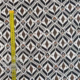 Tessuto decorativo jacquard MOANA allover taupe