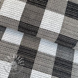 Tessuto decorativo jacquard TWEED allover graphite