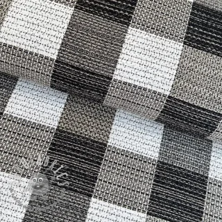 Tessuto decorativo jacquard TWEED allover graphite