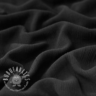 Viscosa con lino CRINCLE black