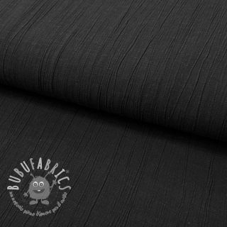 Viscosa con lino CRINCLE black