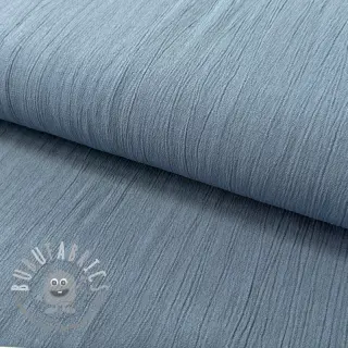 Viscosa con lino CRINCLE blue shadow