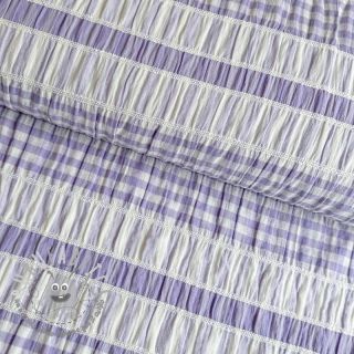Tessuto di cotone YARN DYED Stripe lilac