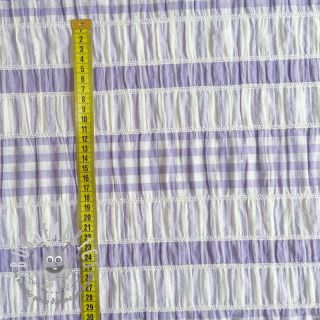 Tessuto di cotone YARN DYED Stripe lilac