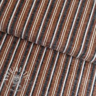 Lino YARN DYED Stripe rust