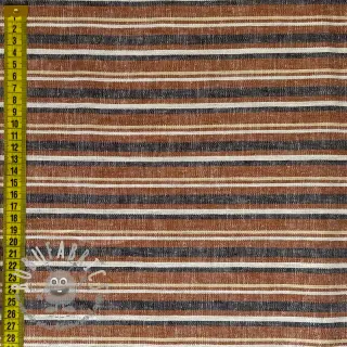Lino YARN DYED Stripe rust