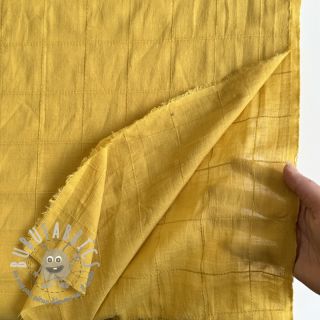 Tessuto di cotone VOILE DOBBY ochre