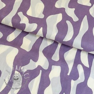 Tessuto di cotone VOILE Abstract mauve