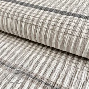Tessuto di cotone YARN DYED Check sand