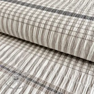 Tessuto di cotone YARN DYED Check sand