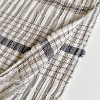Tessuto di cotone YARN DYED Check sand