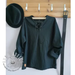 Lino prelavato black