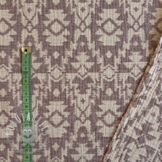 Mussola/Doppia garza JACQUARD Aztec aubergine