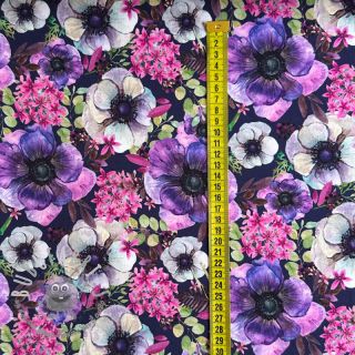 Felpa Violetta flower digital print