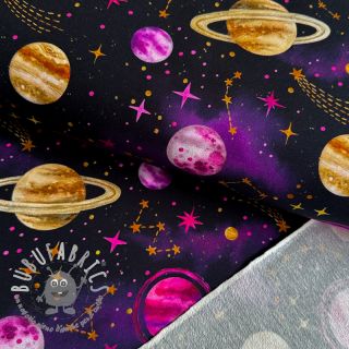 Felpa Planets and rockets design C digital print